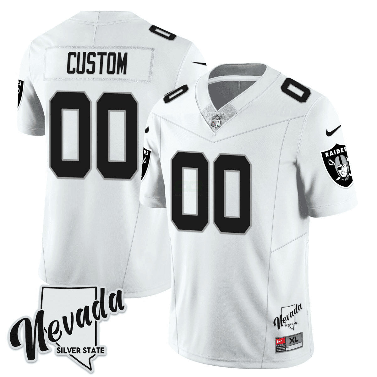 Camisa NFL Men’s 2023 Nevada Silver State Patch Vapor Jersey - Personalizada