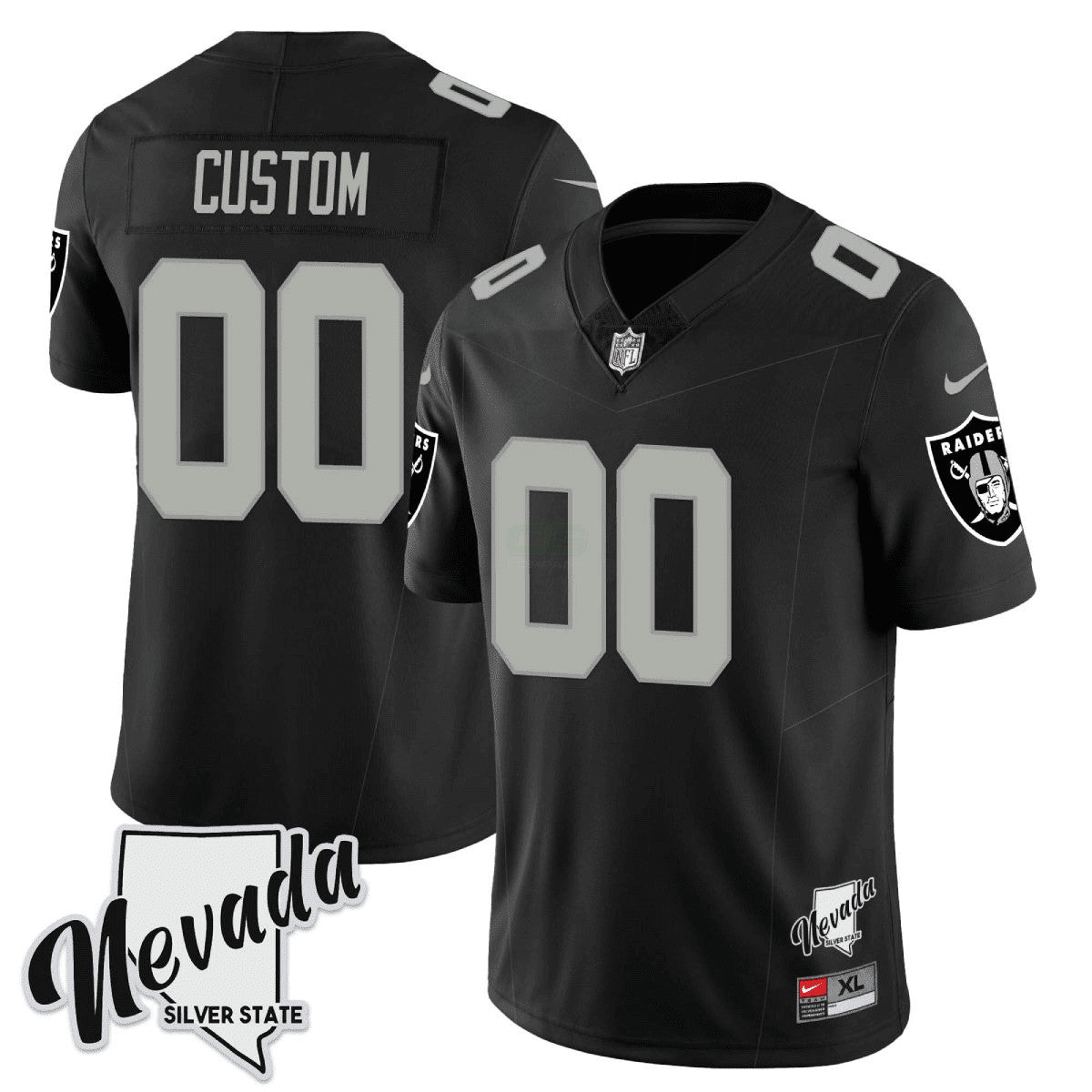 Camisa NFL Men’s 2023 Nevada Silver State Patch Vapor Jersey - Personalizada