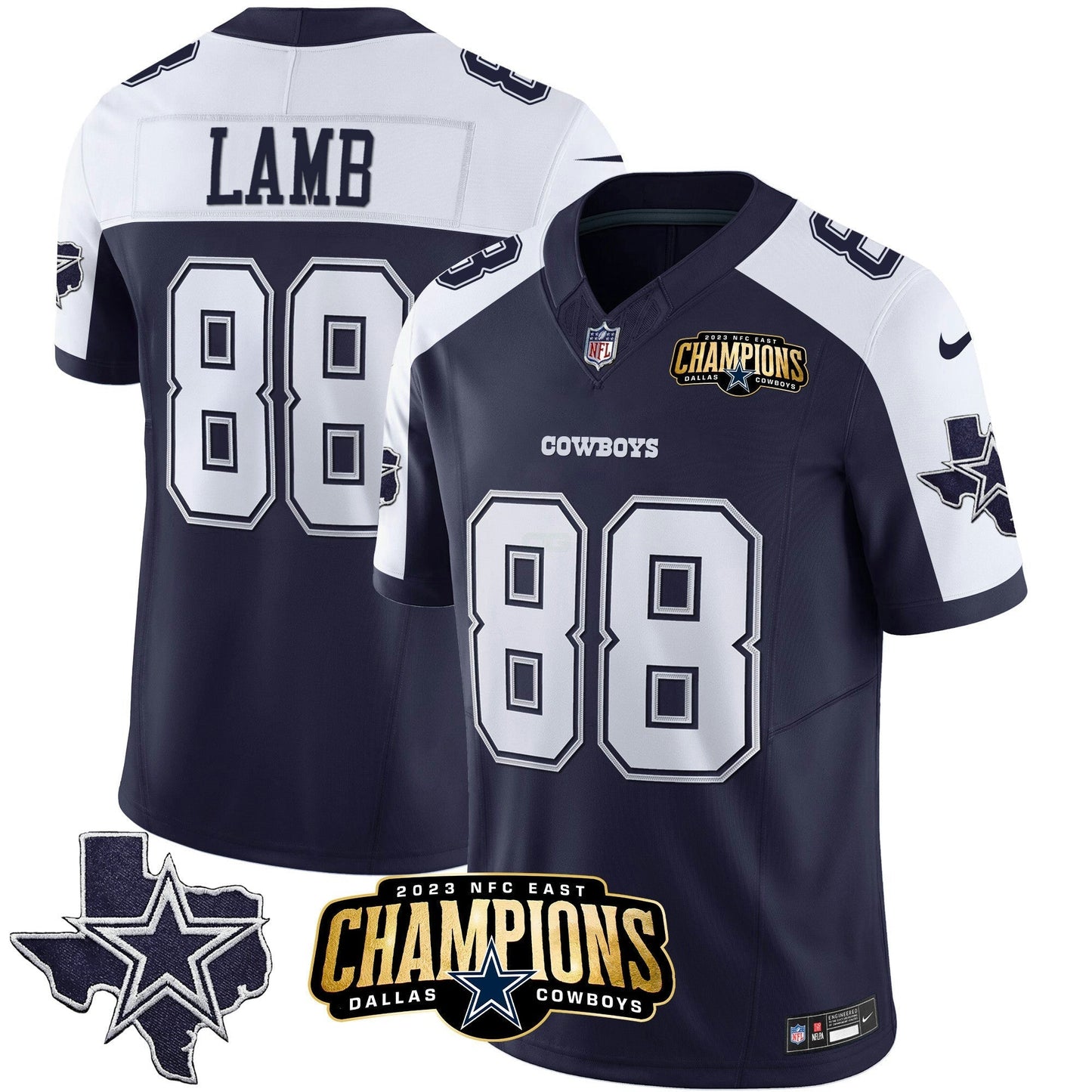 Camisa NFL Men’s 2023 NFC East Champions Patch Vapor Jersey