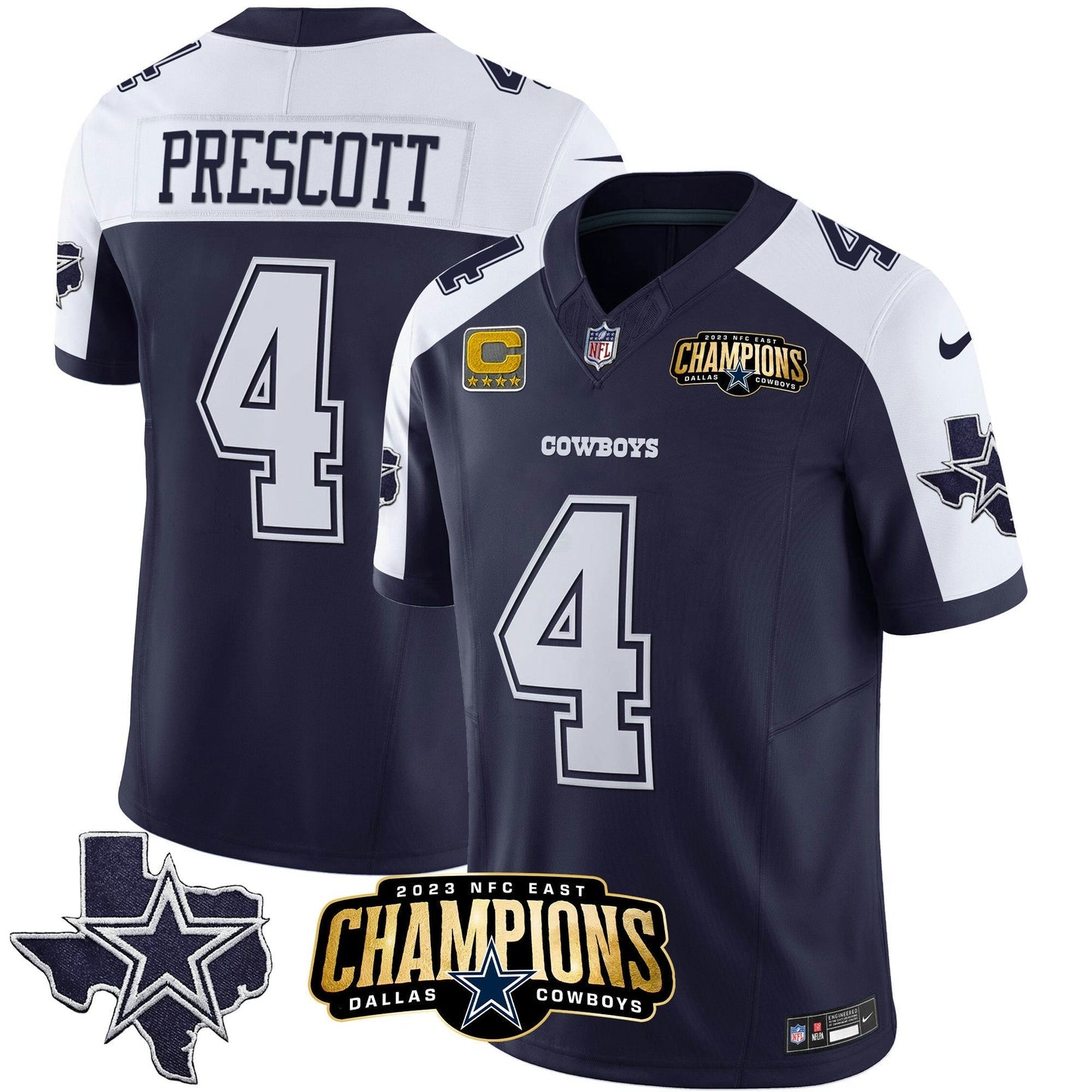 Camisa NFL Men’s 2023 NFC East Champions Patch Vapor Jersey