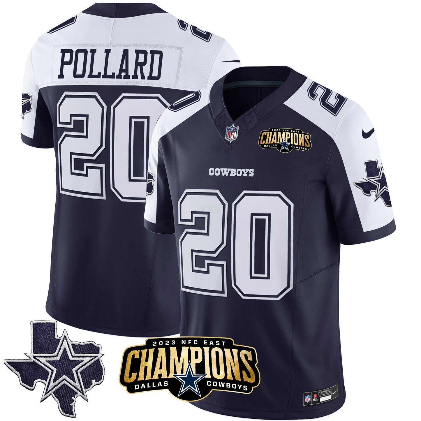 Camisa NFL Men’s 2023 NFC East Champions Patch Vapor Jersey