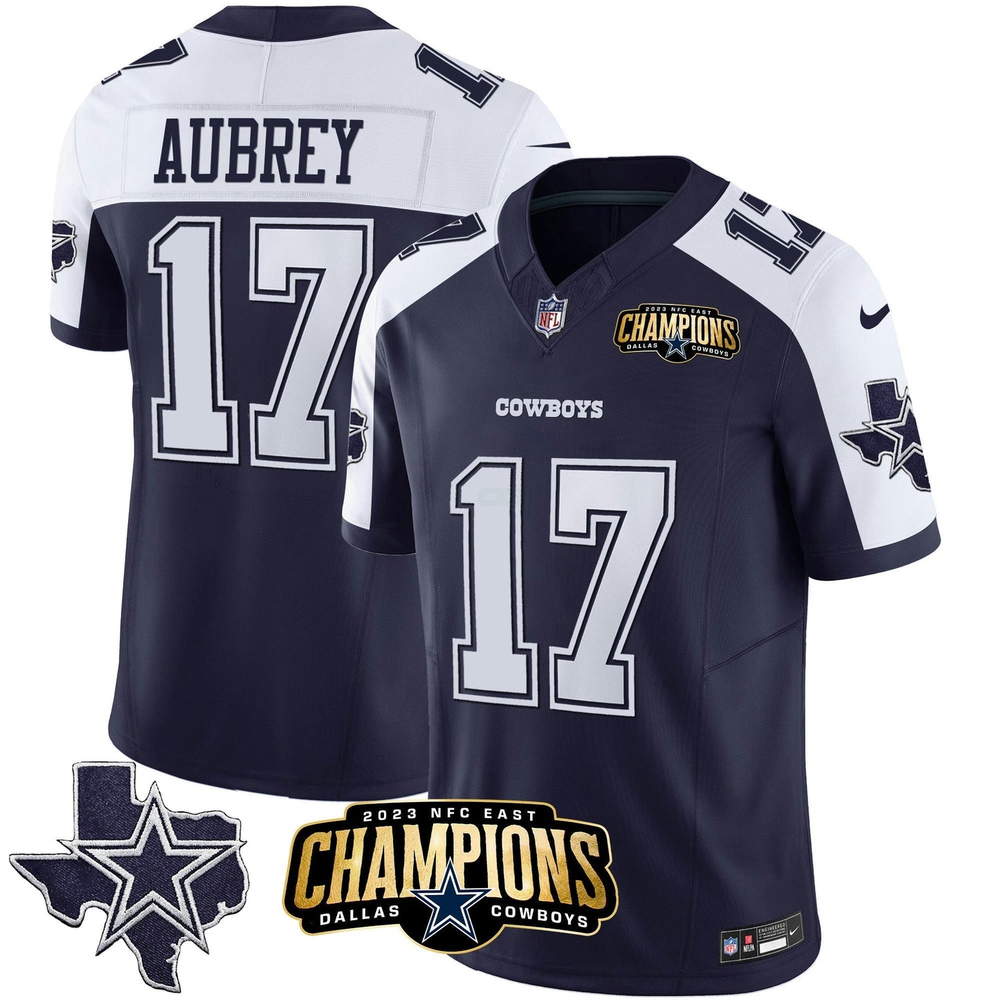 Camisa NFL Men’s 2023 NFC East Champions Patch Vapor Jersey