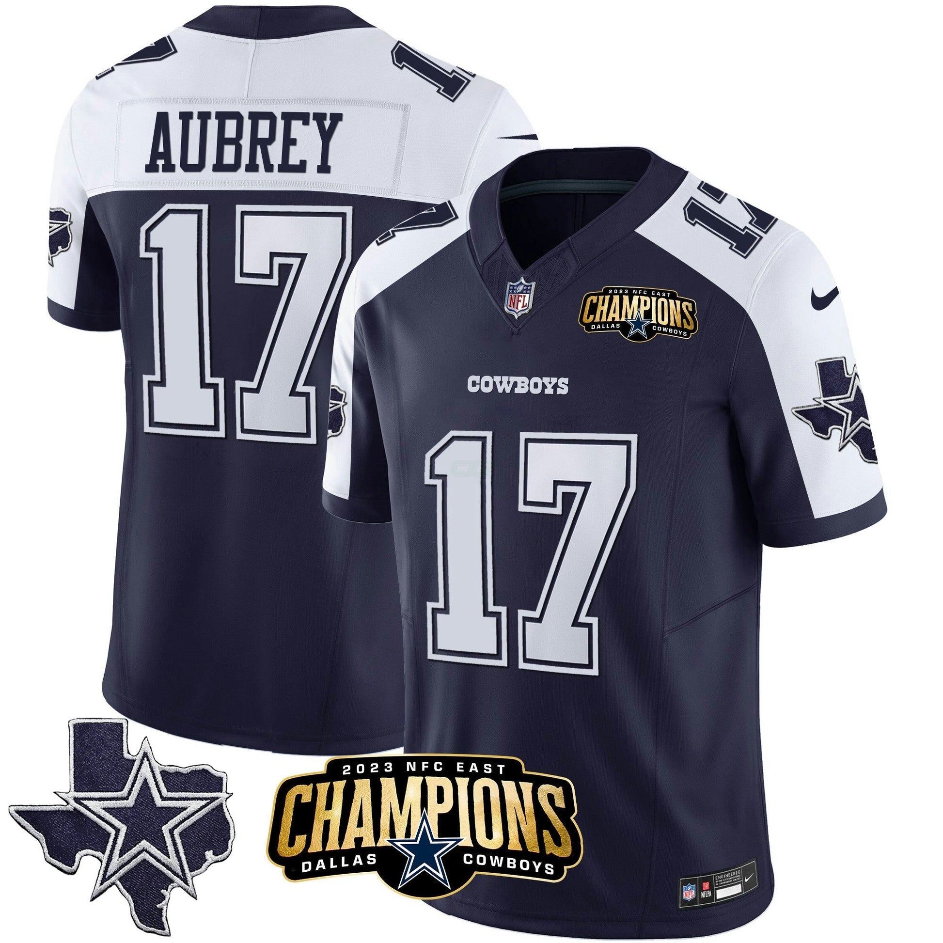 Camisa NFL Men’s 2023 NFC East Champions Patch Vapor Jersey