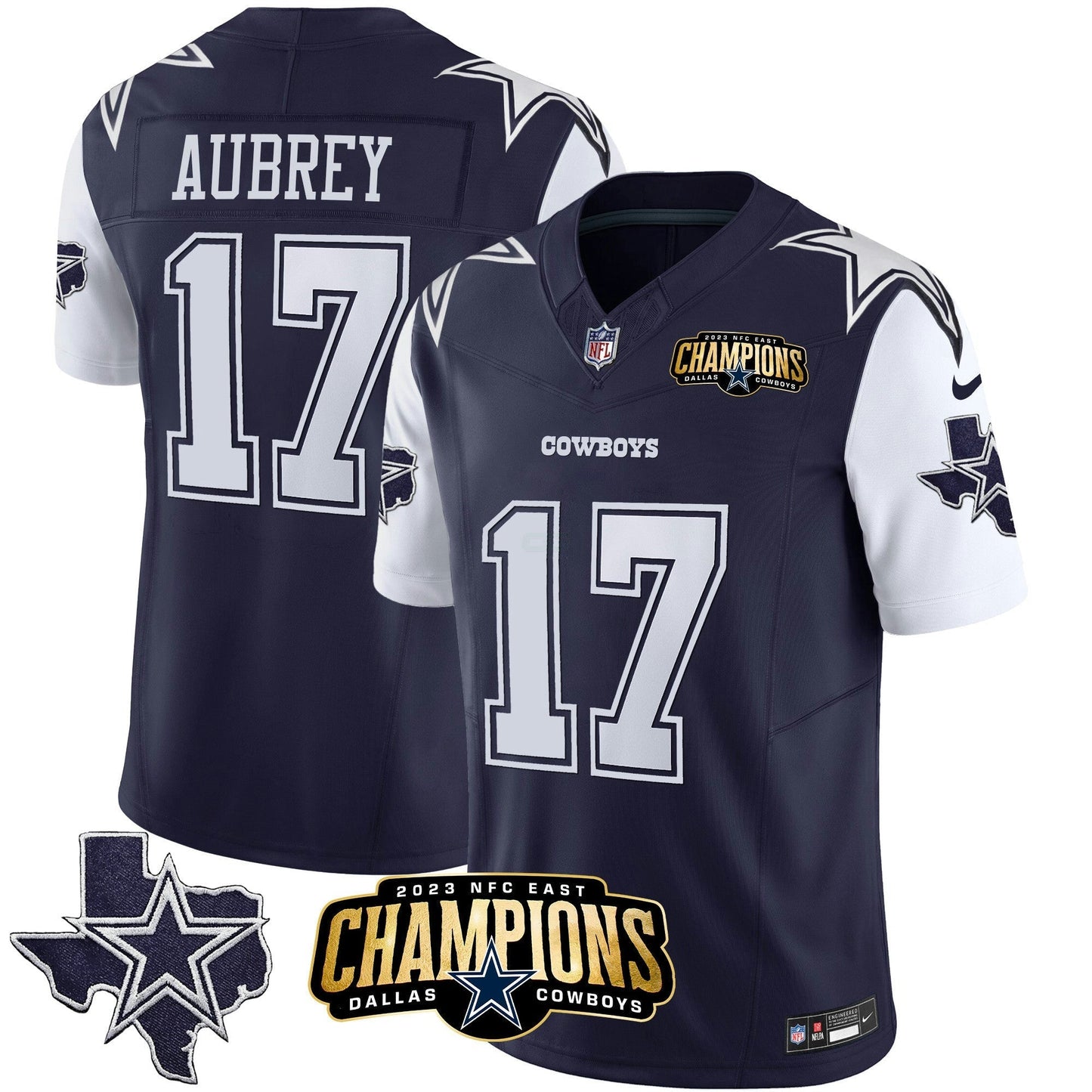 Camisa NFL Men’s 2023 NFC East Champions Patch Vapor Jersey