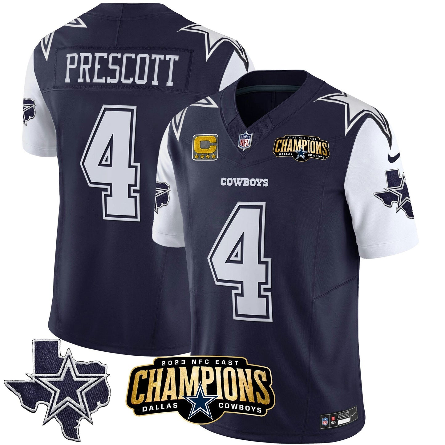 Camisa NFL Men’s 2023 NFC East Champions Patch Vapor Jersey