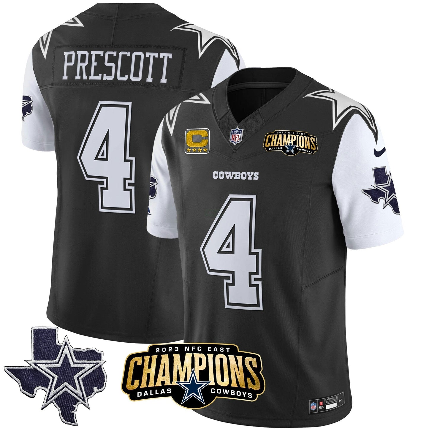 Camisa NFL Men’s 2023 NFC East Champions Patch Vapor Jersey