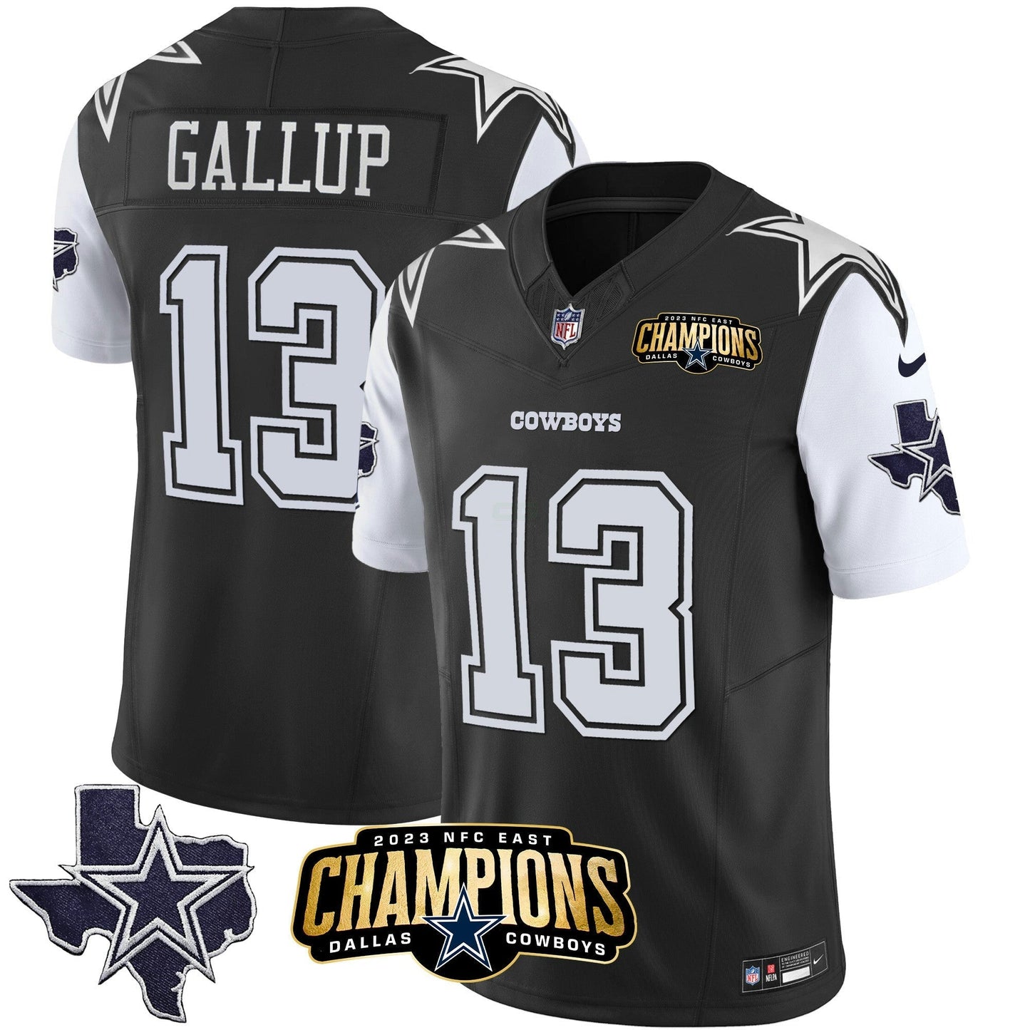 Camisa NFL Men’s 2023 NFC East Champions Patch Vapor Jersey
