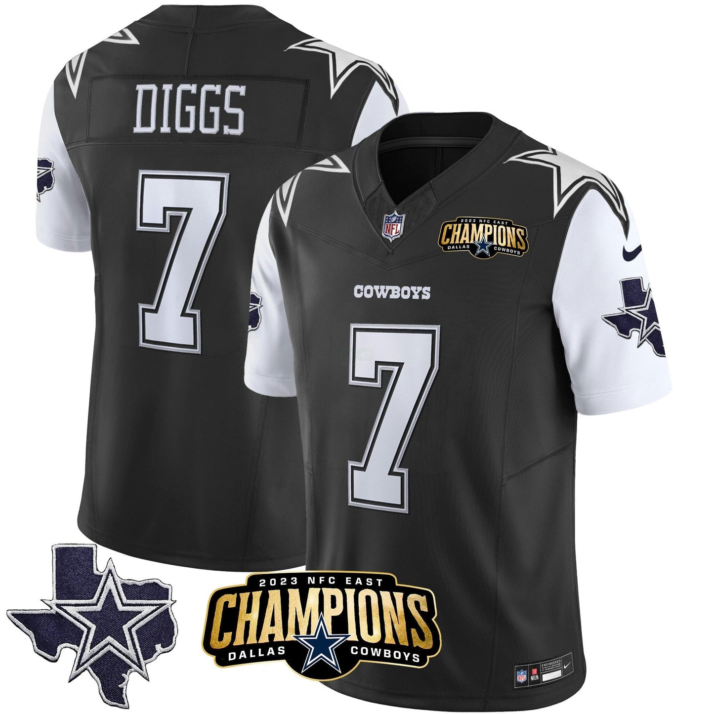 Camisa NFL Men’s 2023 NFC East Champions Patch Vapor Jersey