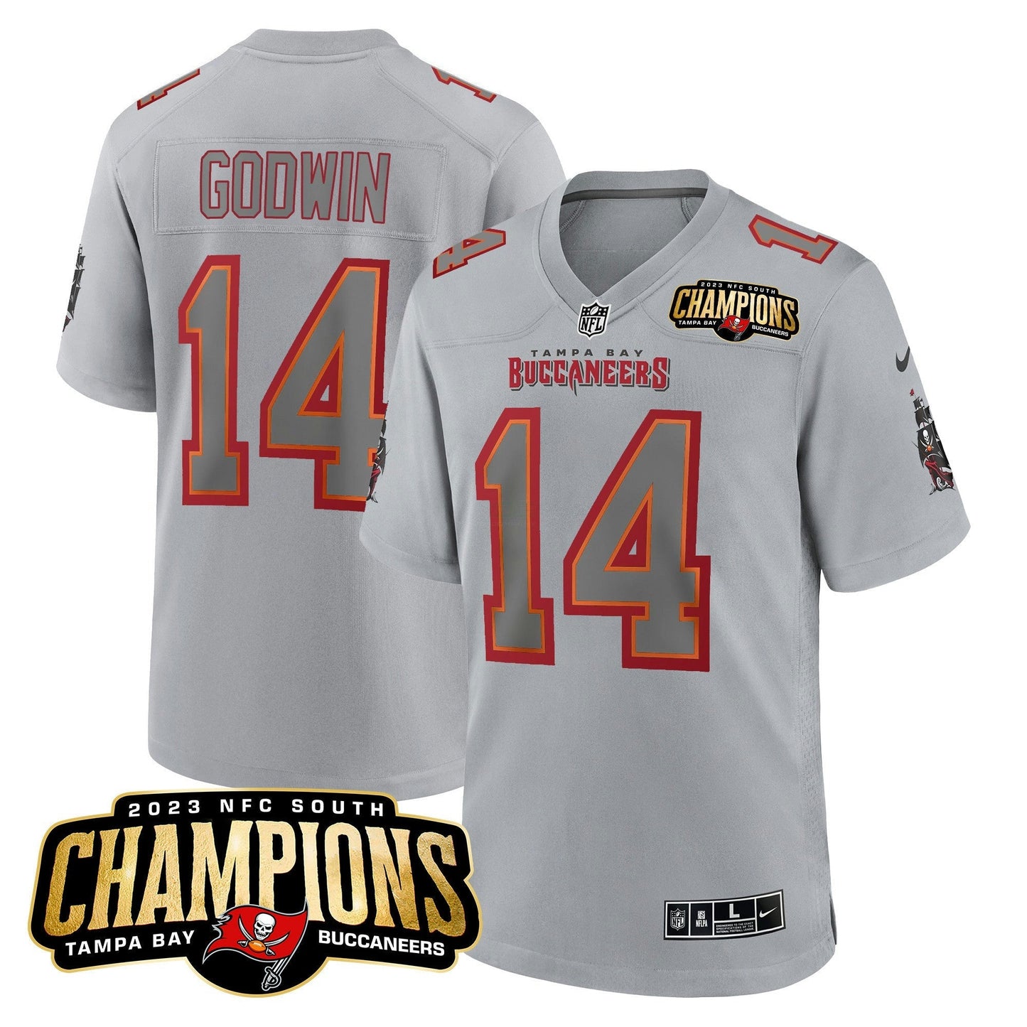 Camisa NFL Men’s 2023 NFC South Champions Patch Game Jersey