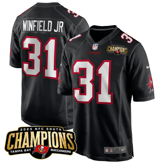 Camisa NFL Men’s 2023 NFC South Champions Patch Game Jersey