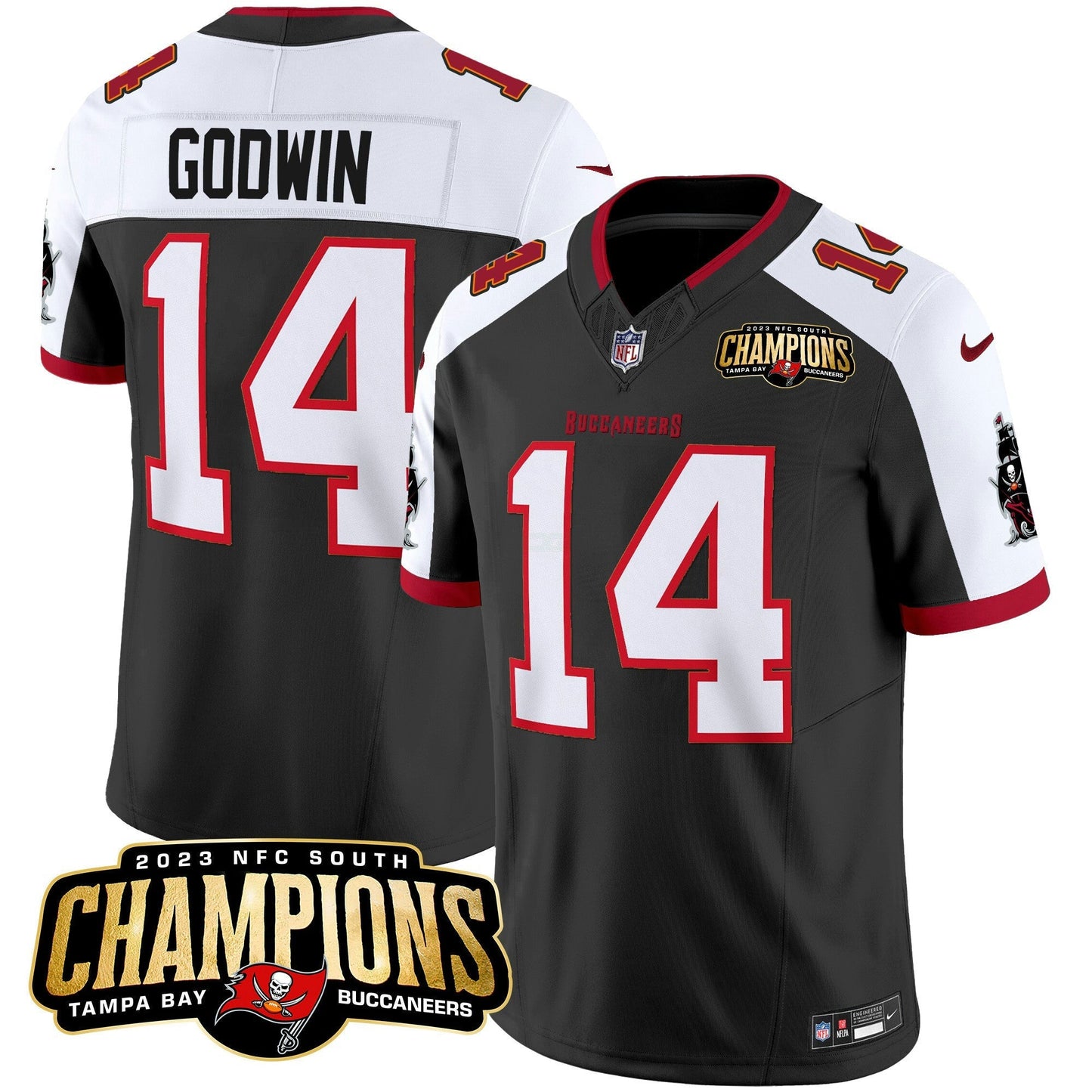 Camisa NFL Men’s 2023 NFC South Champions Patch Vapor Jersey