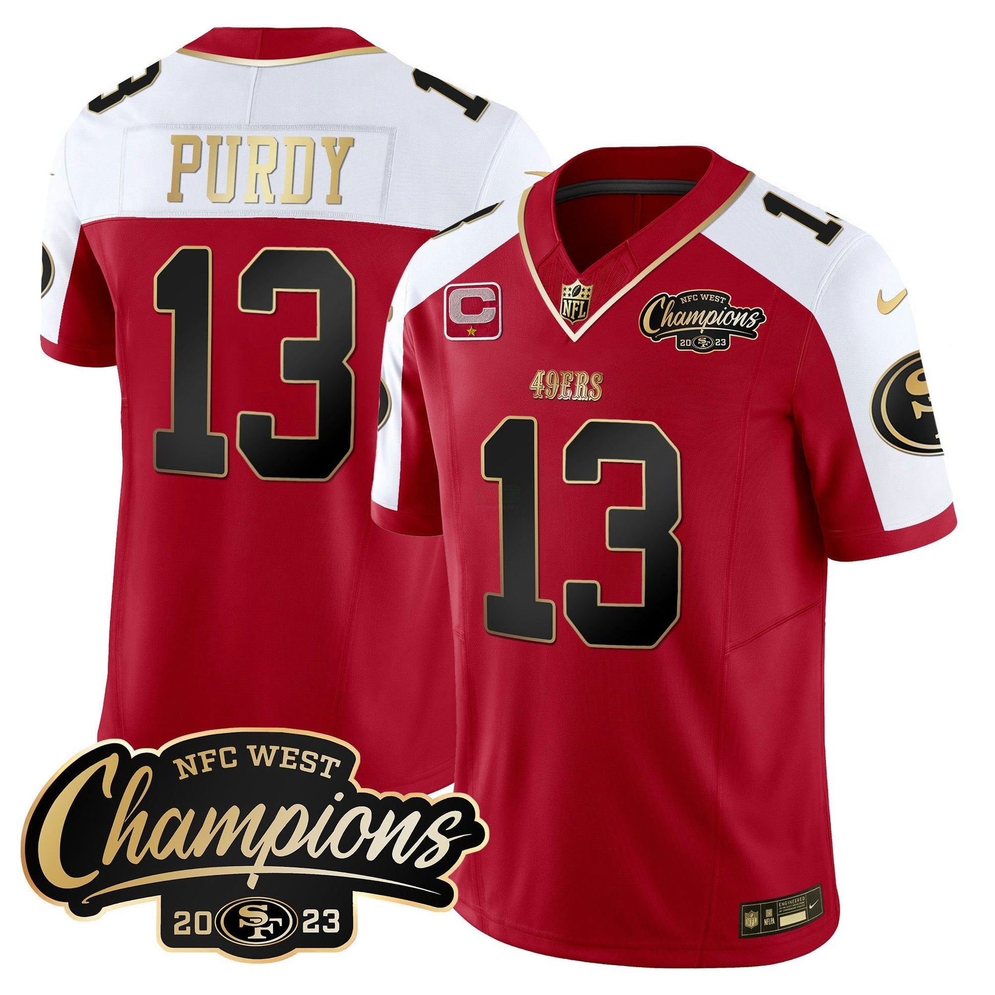 Camisa NFL Men’s 2023 NFC West Champions Patch Vapor Jersey