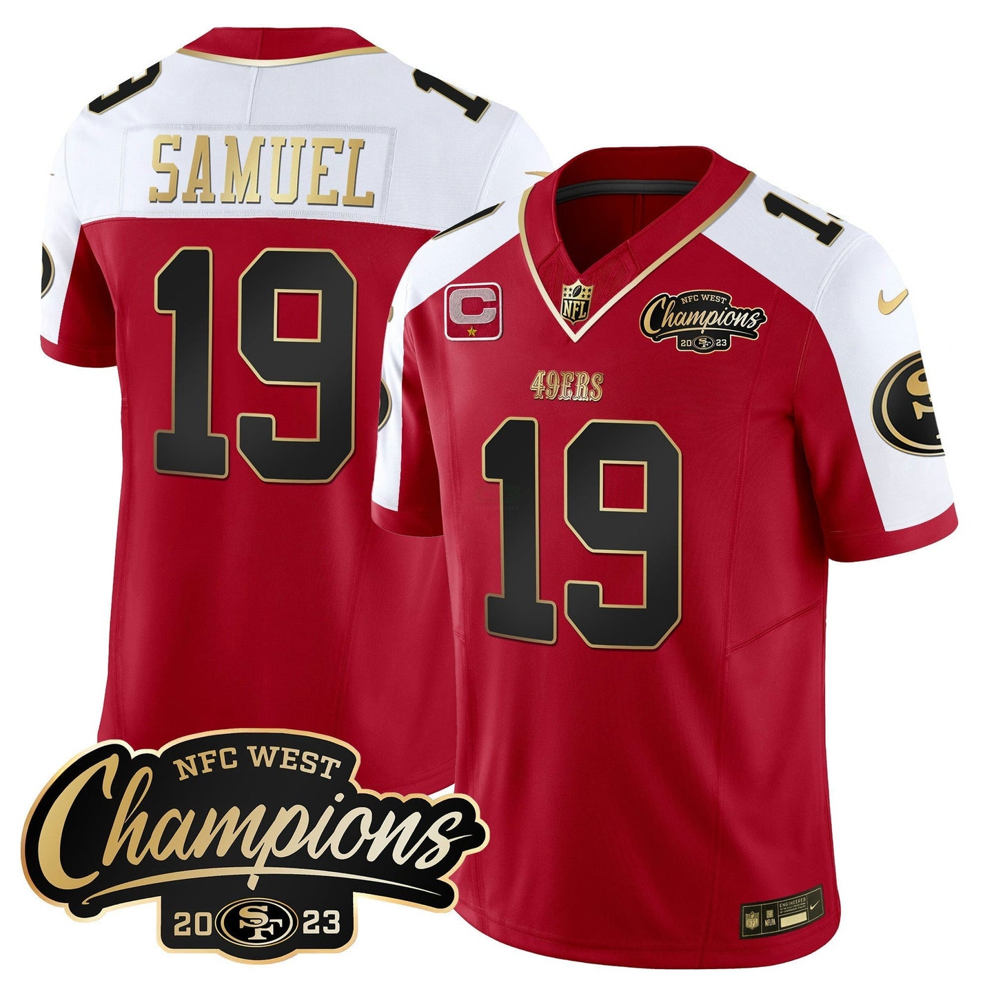 Camisa NFL Men’s 2023 NFC West Champions Patch Vapor Jersey