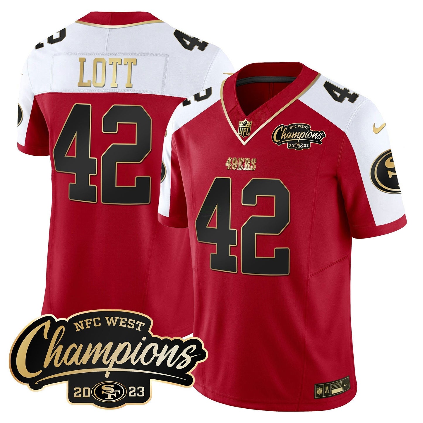 Camisa NFL Men’s 2023 NFC West Champions Patch Vapor Jersey
