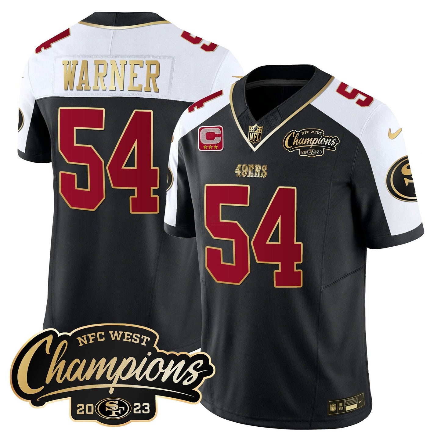Camisa NFL Men’s 2023 NFC West Champions Patch Vapor Jersey