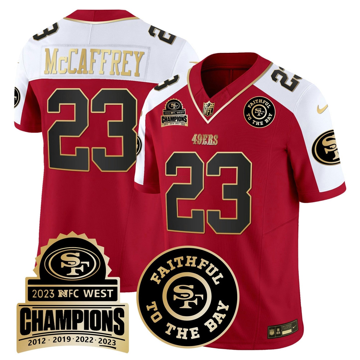 Camisa NFL Men’s 2023 NFC West Champions Patch Vapor Jersey V3