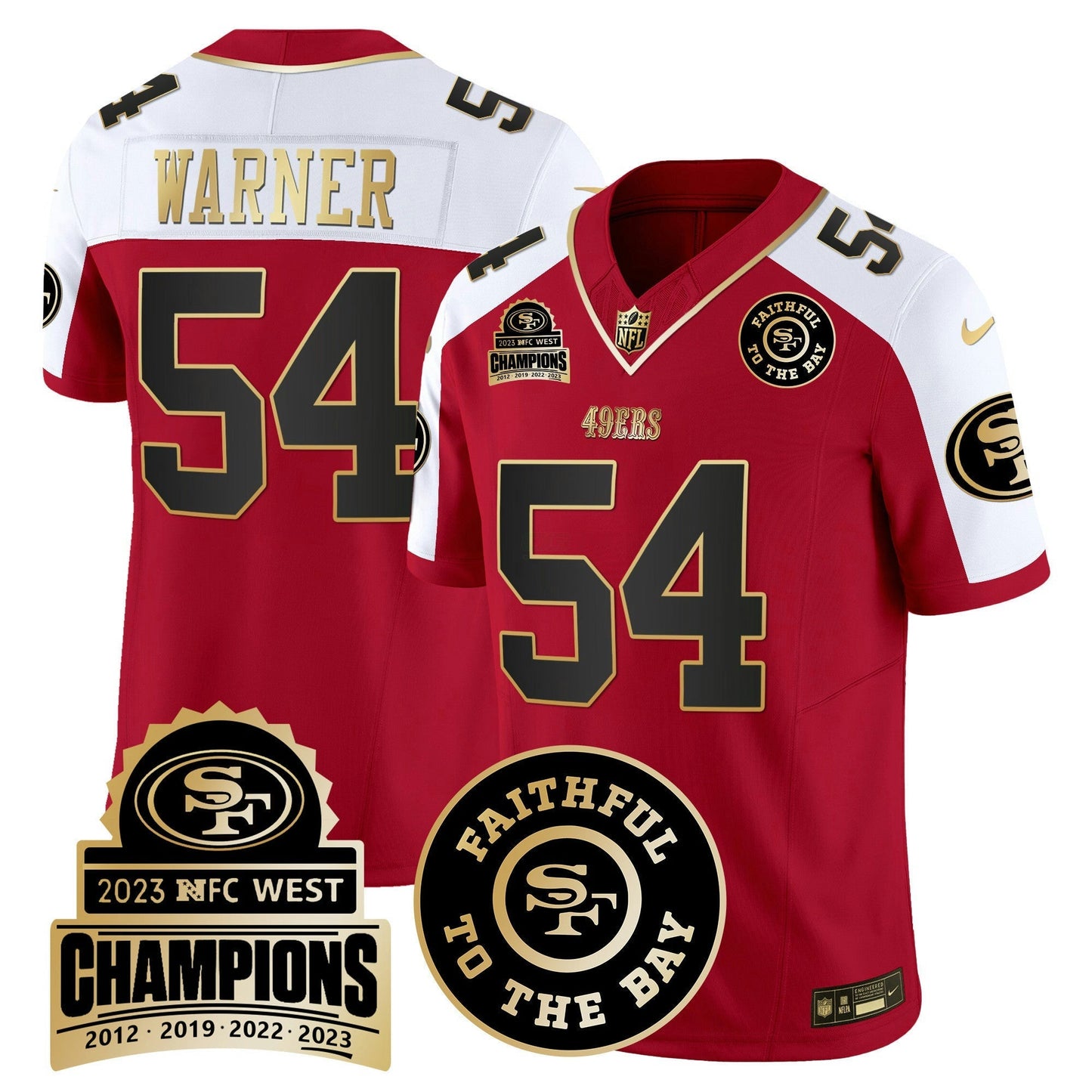 Camisa NFL Men’s 2023 NFC West Champions Patch Vapor Jersey V3