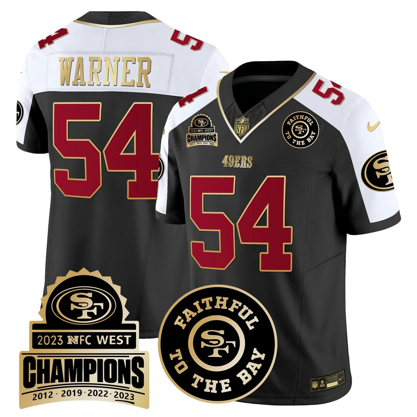 Camisa NFL Men’s 2023 NFC West Champions Patch Vapor Jersey V3