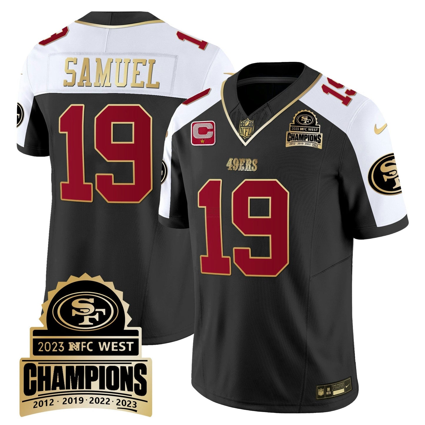 Camisa NFL Men’s 2023 NFC West Champions Patch Vapor Jersey V4