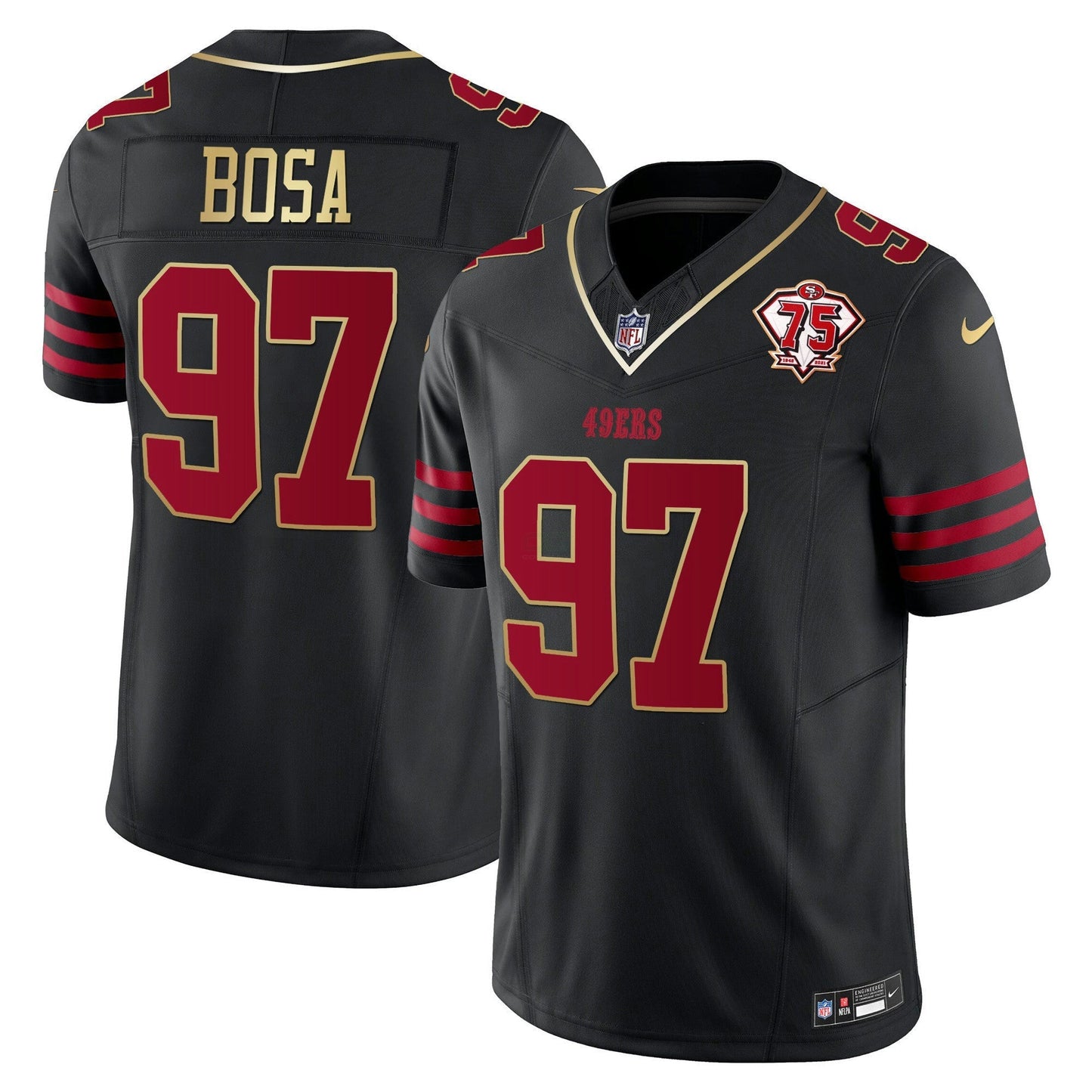 Camisa NFL Men’s 2023 Vapor Dourada Trim Limited Jersey