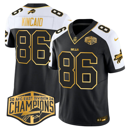 Camisa NFL Men’s 2024 AFC East Division Champions Dourada Vapor Limited Jersey