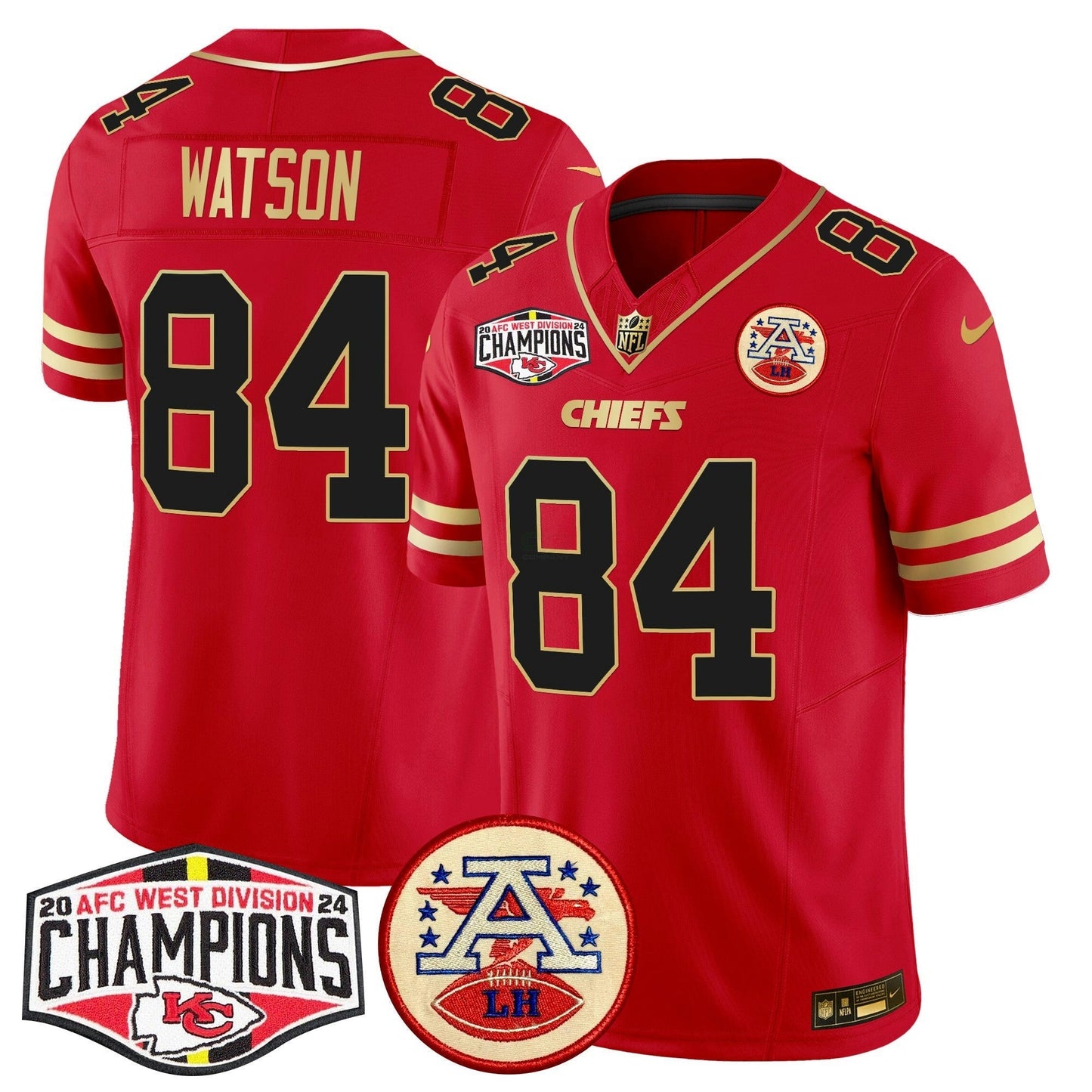 Camisa NFL Men’s 2024 AFC West Division Champions Patch Vapor Limited Jersey