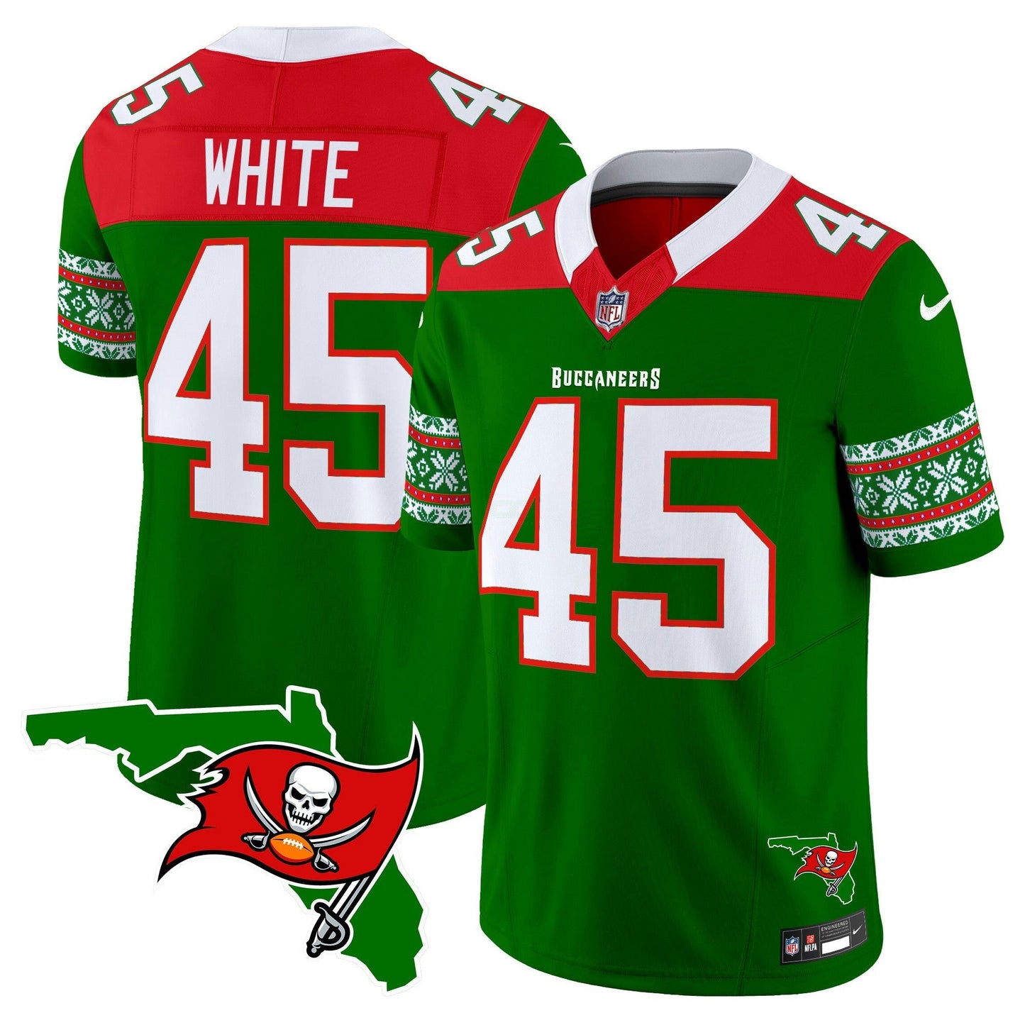 Camisa NFL Tampa Bay Buccaneers Men’s 2024 Christmas Vapor Limited Jersey