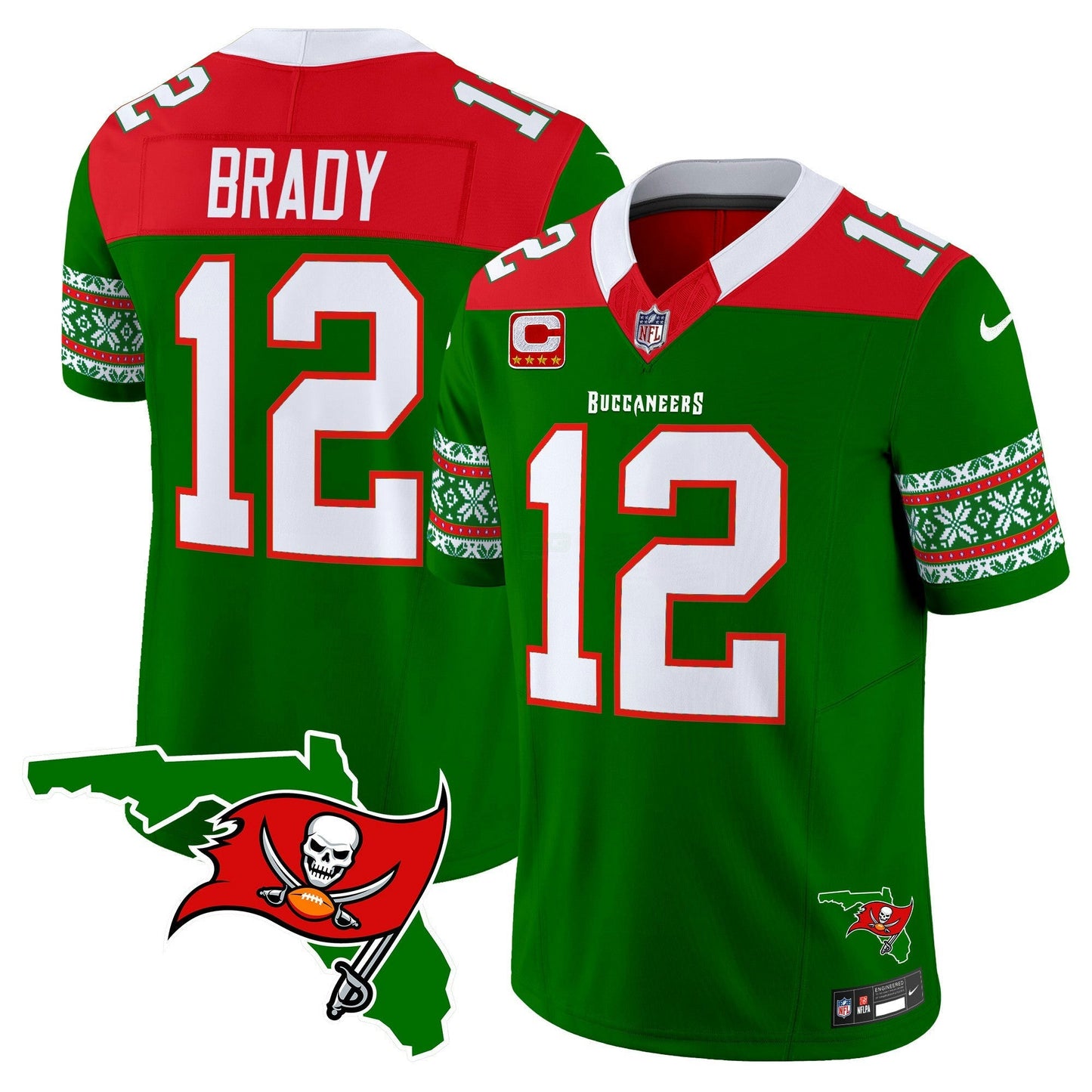 Camisa NFL Tampa Bay Buccaneers Men’s 2024 Christmas Vapor Limited Jersey