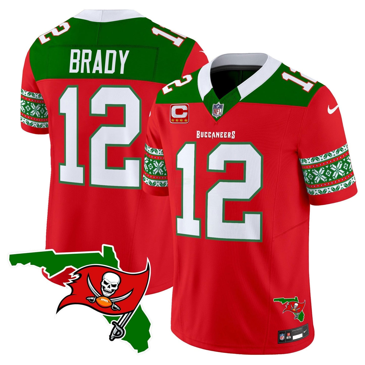 Camisa NFL Tampa Bay Buccaneers Men’s 2024 Christmas Vapor Limited Jersey
