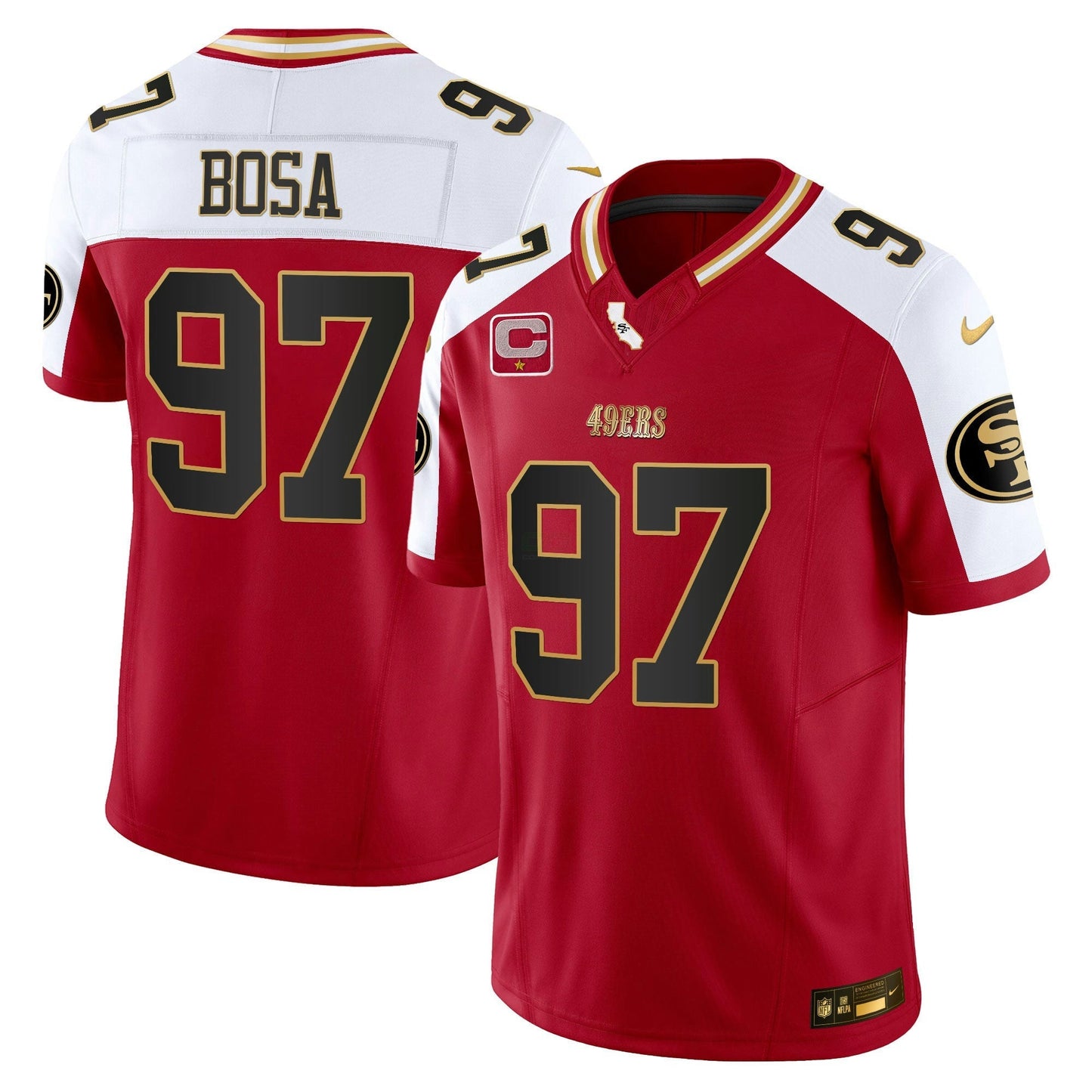 Camisa NFL Men’s 2024 Dourada Vapor Jersey