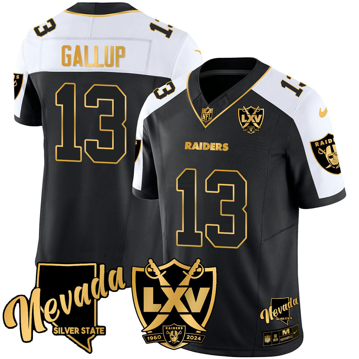 Camisa NFL Men’s 2024 Dourada Vapor Limited Jersey – 65th Anniversary