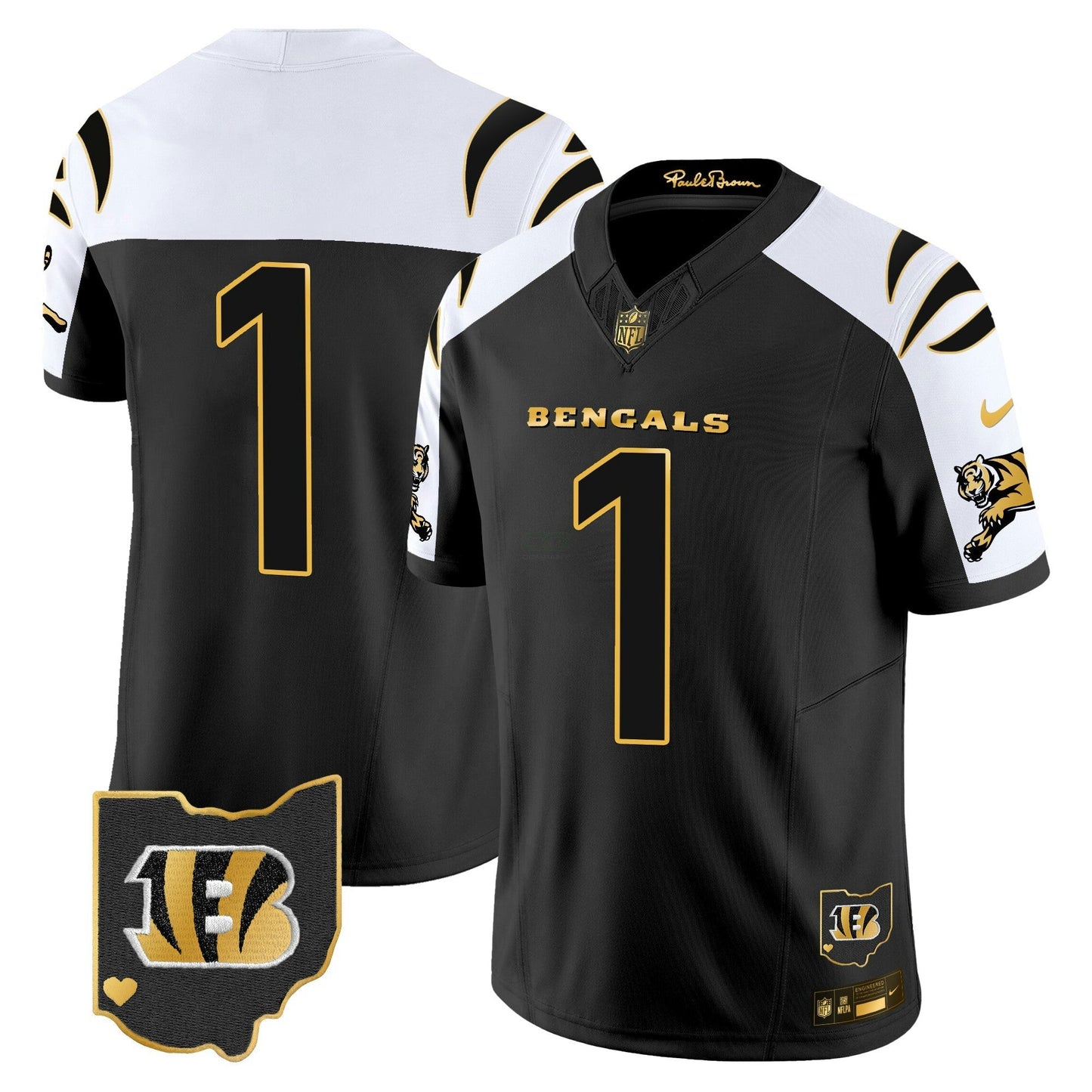 Camisa NFL Cincinnati Bengals Men’s 2024 Dourada Vapor Limited Jersey