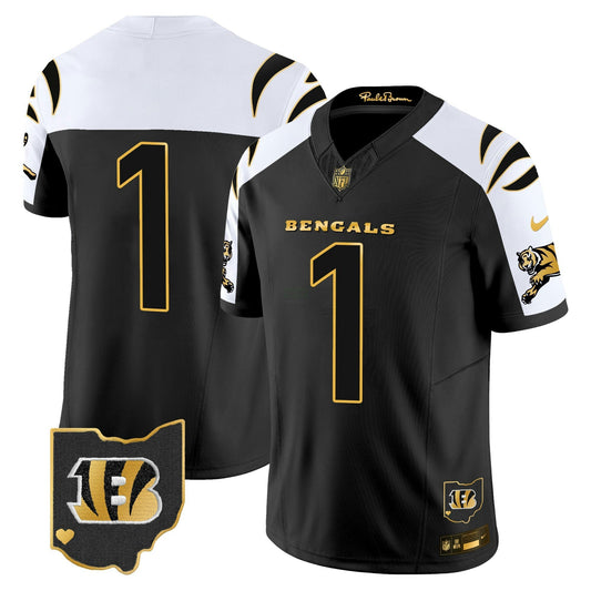 Camisa NFL Cincinnati Bengals Men’s 2024 Dourada Vapor Limited Jersey