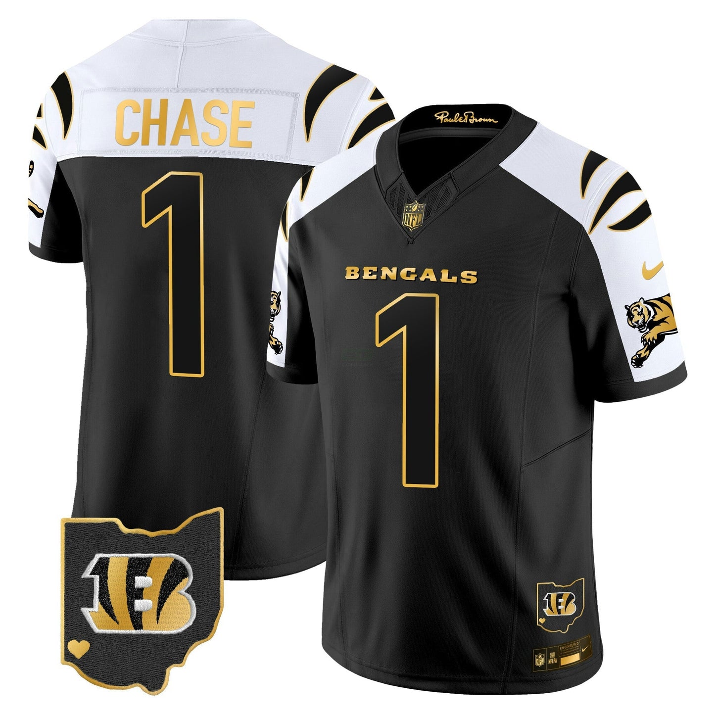 Camisa NFL Cincinnati Bengals Men’s 2024 Dourada Vapor Limited Jersey