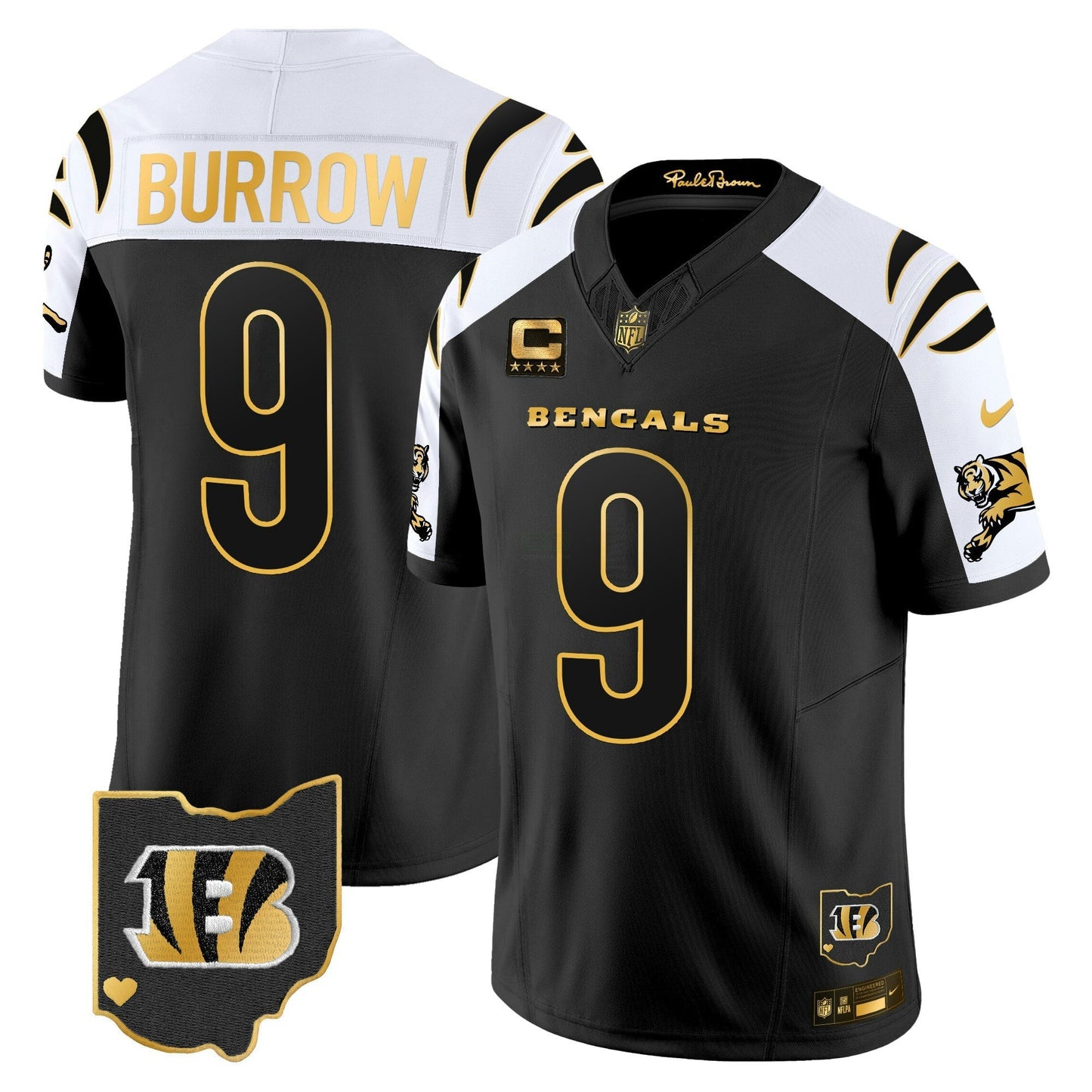 Camisa NFL Cincinnati Bengals Men’s 2024 Dourada Vapor Limited Jersey
