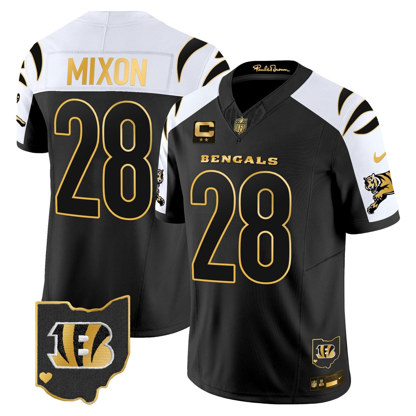 Camisa NFL Cincinnati Bengals Men’s 2024 Dourada Vapor Limited Jersey