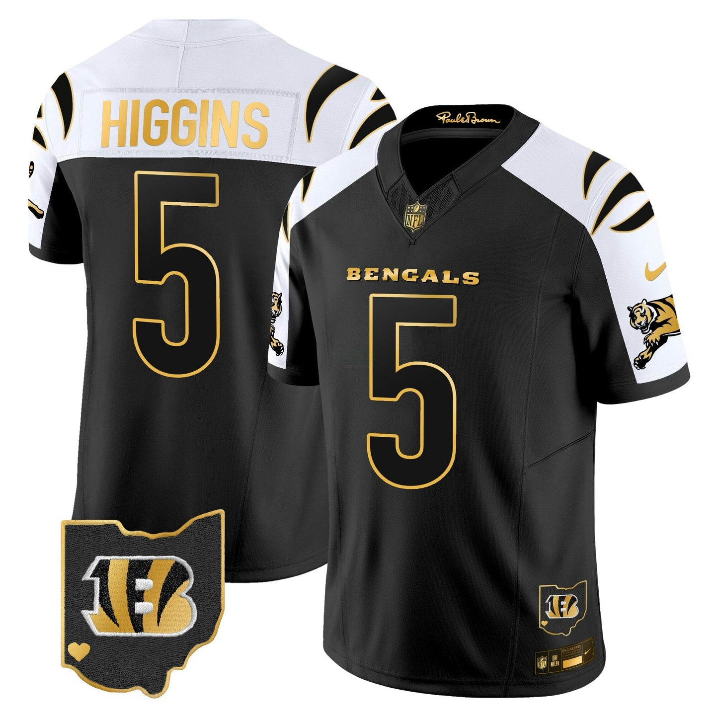 Camisa NFL Cincinnati Bengals Men’s 2024 Dourada Vapor Limited Jersey
