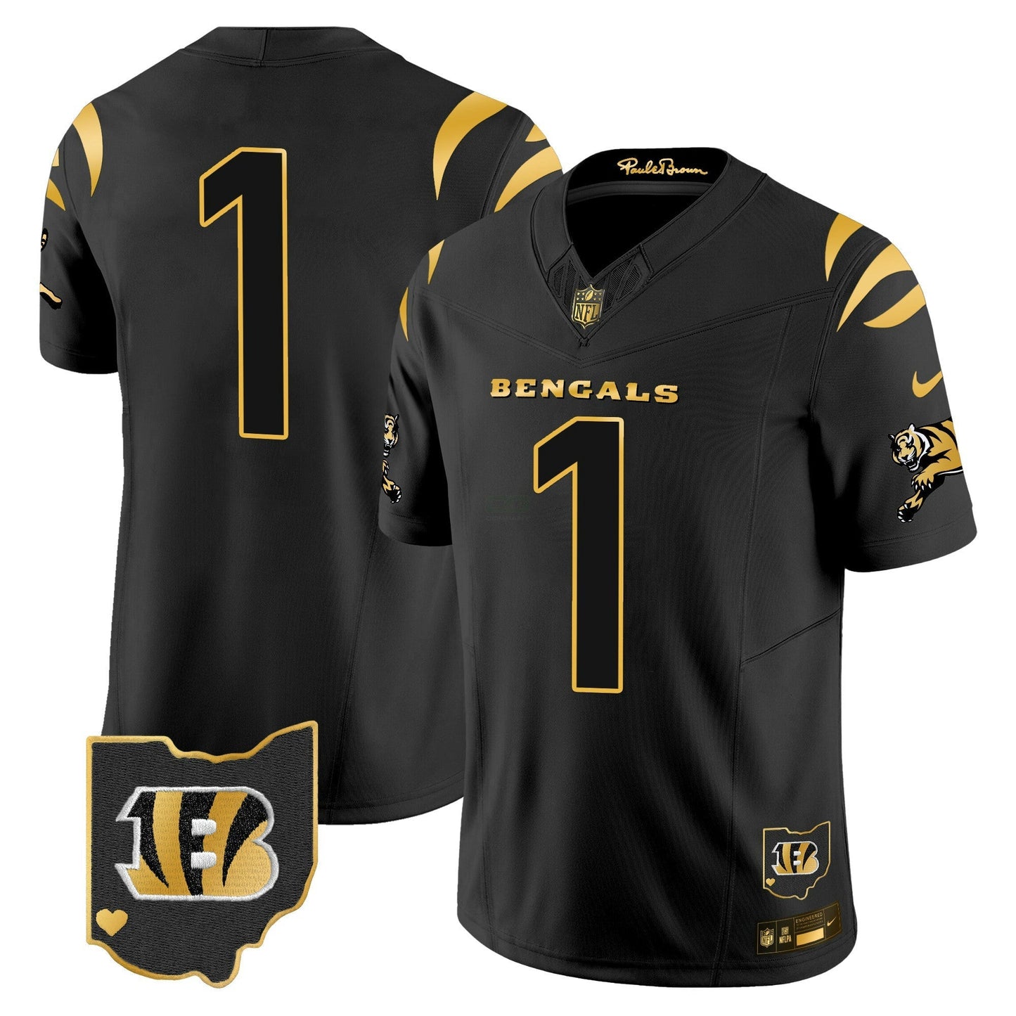 Camisa NFL Cincinnati Bengals Men’s 2024 Dourada Vapor Limited Jersey