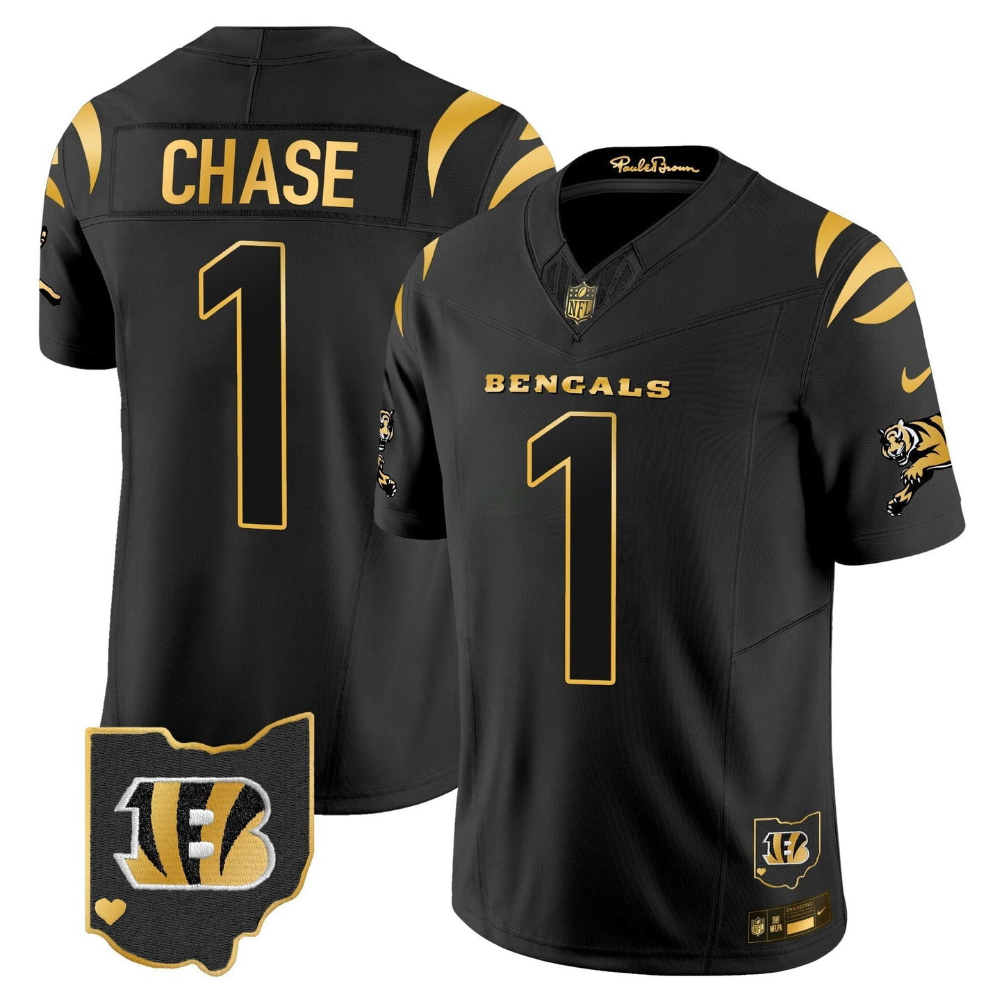 Camisa NFL Cincinnati Bengals Men’s 2024 Dourada Vapor Limited Jersey