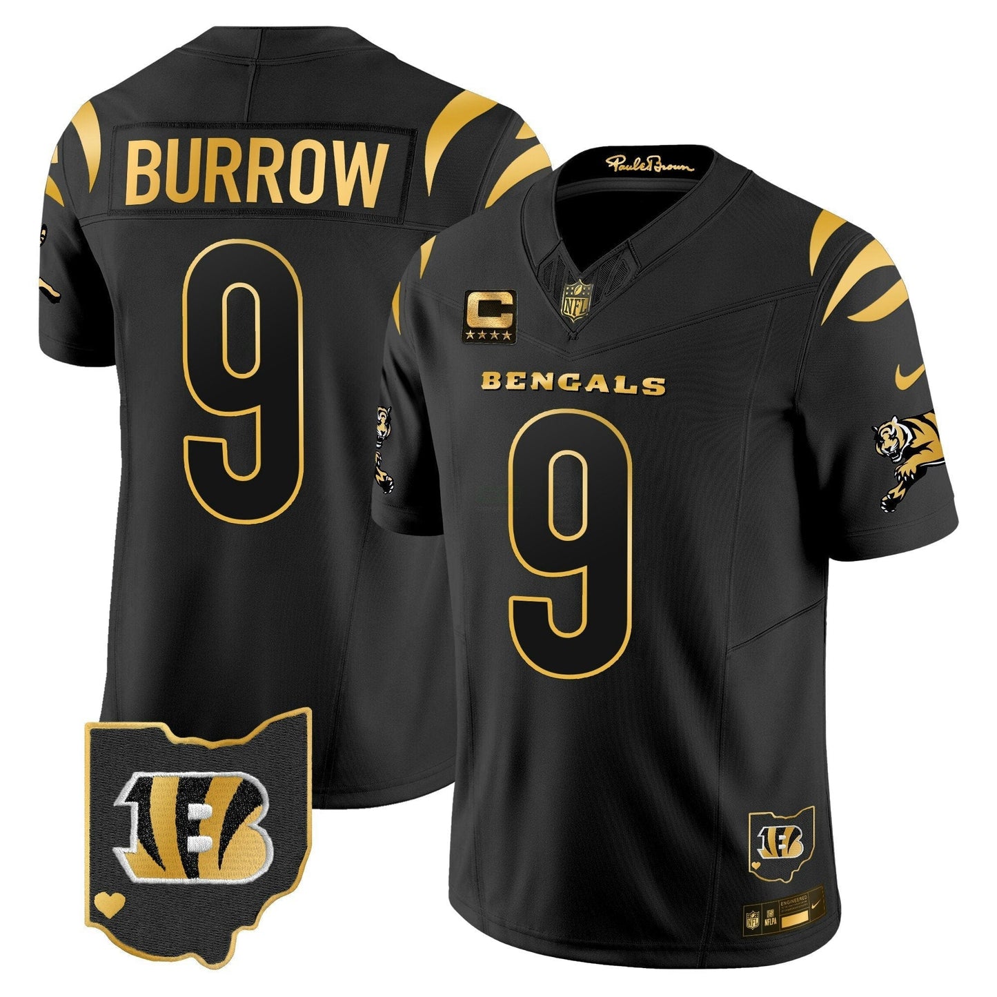 Camisa NFL Cincinnati Bengals Men’s 2024 Dourada Vapor Limited Jersey