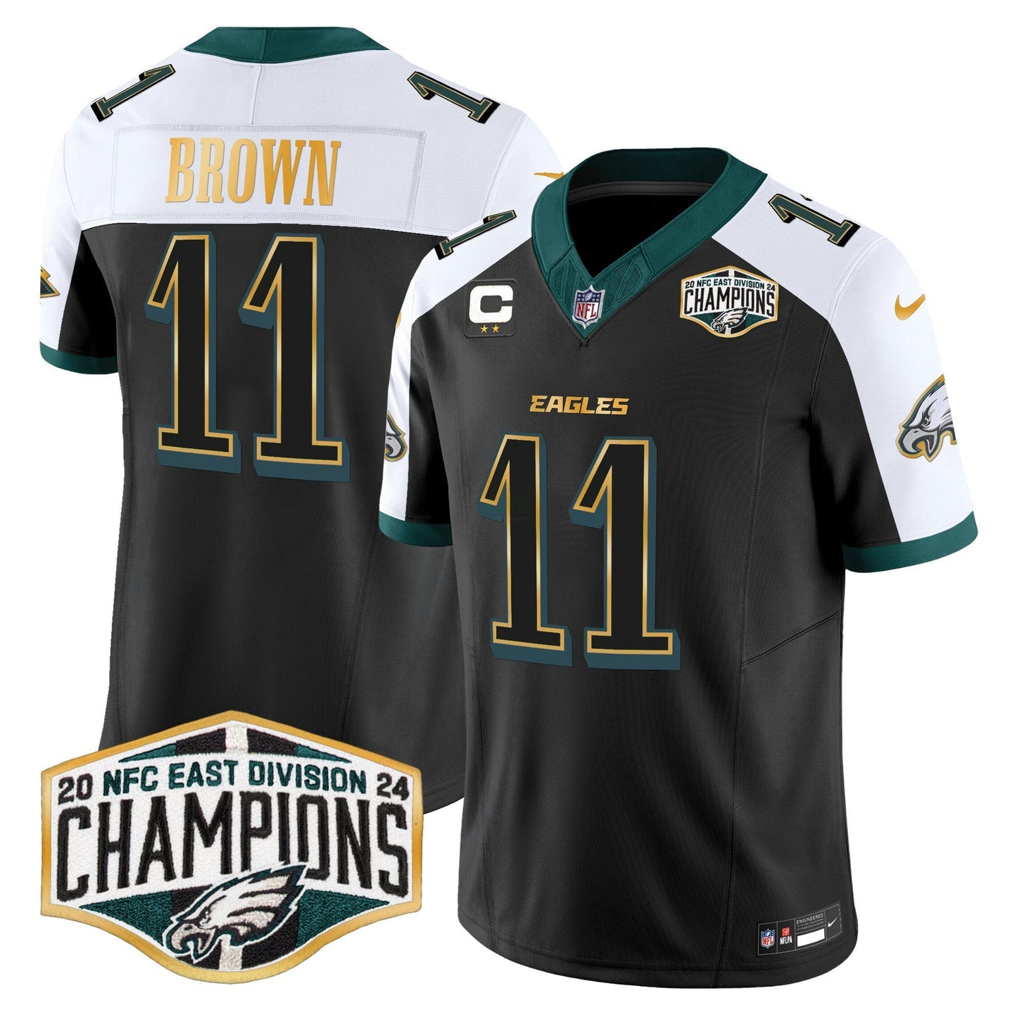 Camisa NFL Men’s 2024 NFC East Division Champions Dourada Trim Vapor Limited Jersey