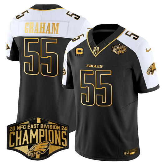 Camisa NFL Men’s 2024 NFC East Division Champions Dourada Vapor Limited Jersey