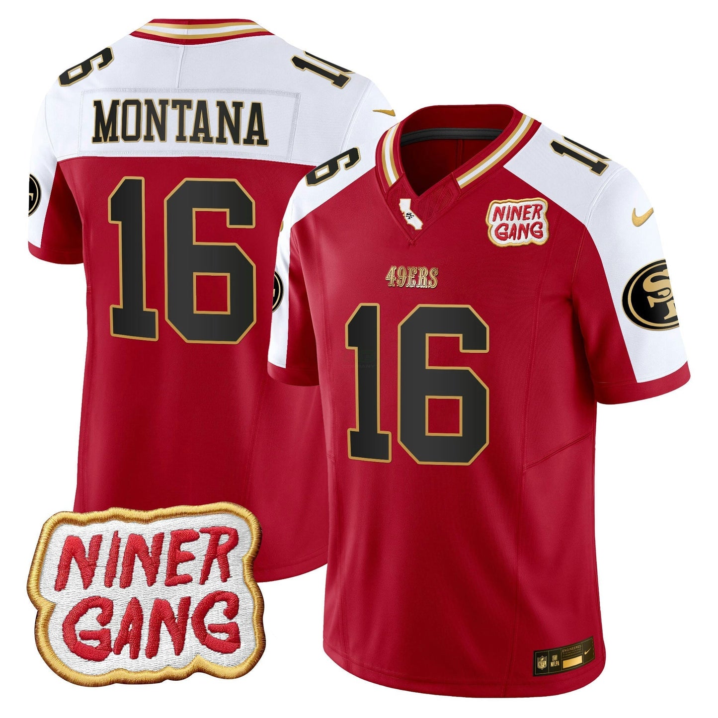 Camisa NFL Men’s 2024 Niner Gang Patch Vapor Jersey