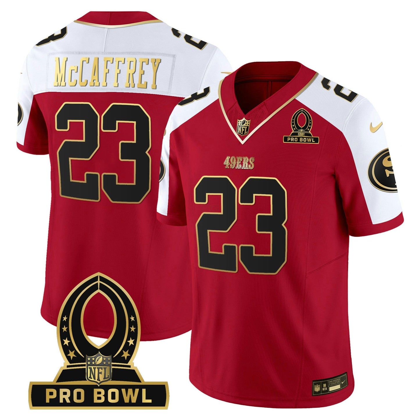 Camisa NFL San Francisco 49ers Men’s 2024 Pro Bowl Patch Vapor Jersey