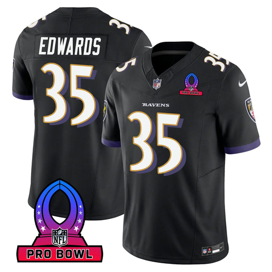 Camisa NFL Baltimore Ravens Men’s 2024 Pro Bowl Patch Vapor Jersey
