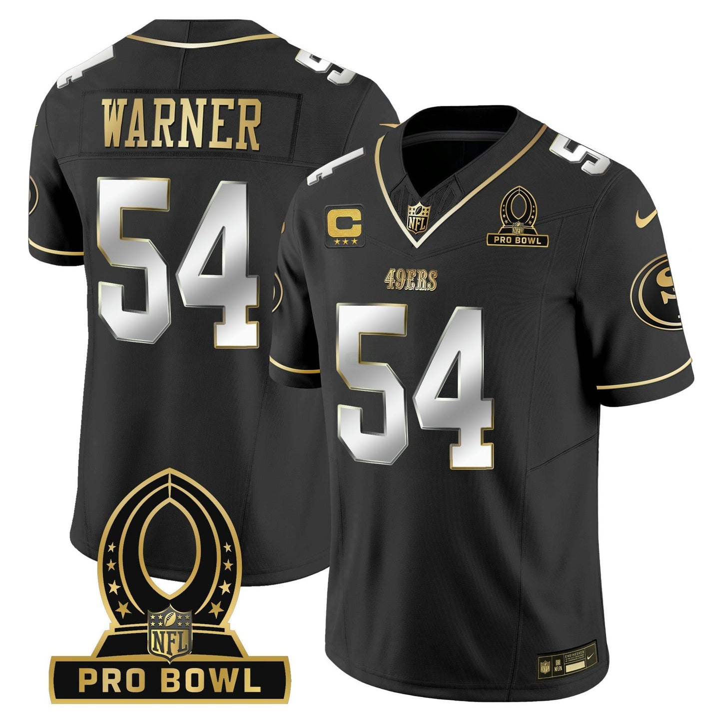Camisa NFL San Francisco 49ers Men’s 2024 Pro Bowl Patch Vapor Jersey