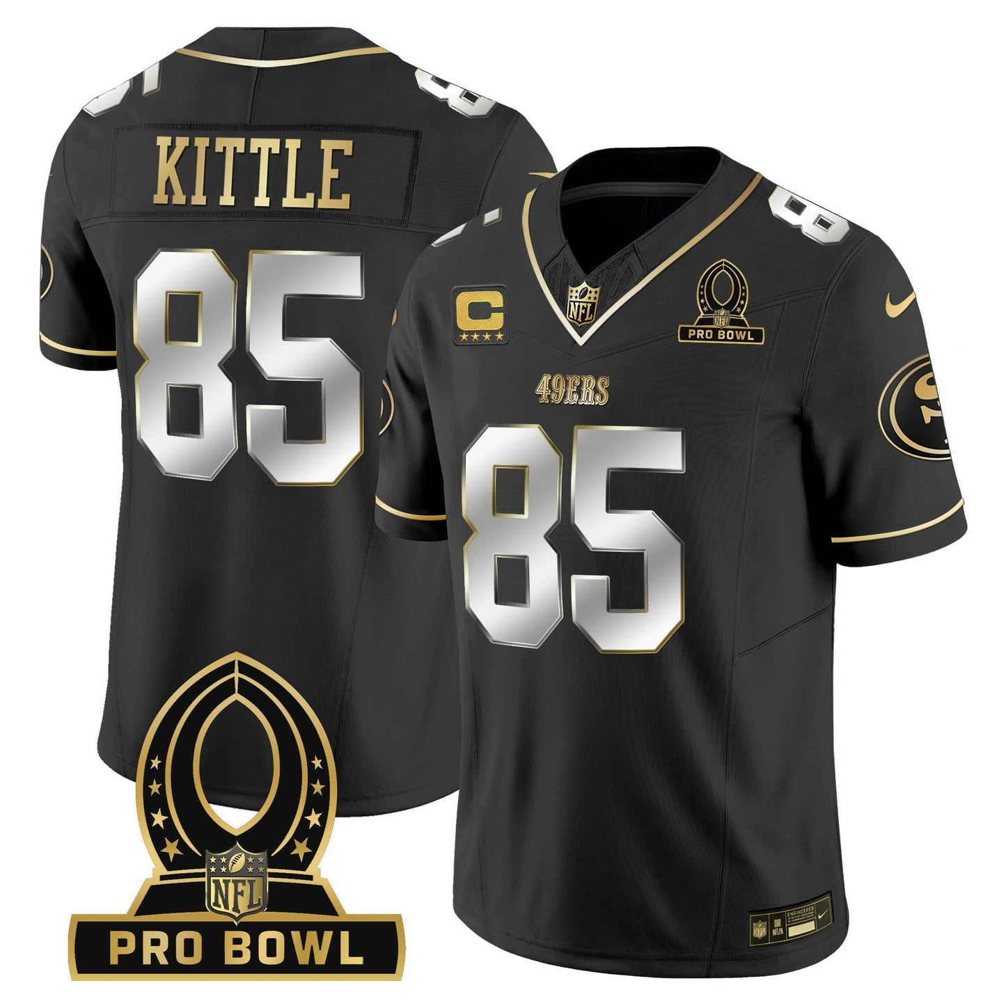Camisa NFL San Francisco 49ers Men’s 2024 Pro Bowl Patch Vapor Jersey