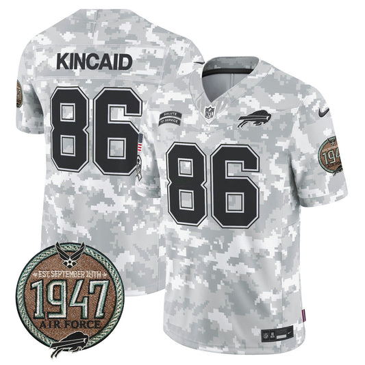 Camisa NFL Buffalo Bills Men’s 2024 Salute to Service Establishment Year Patch Vapor Limited Jersey