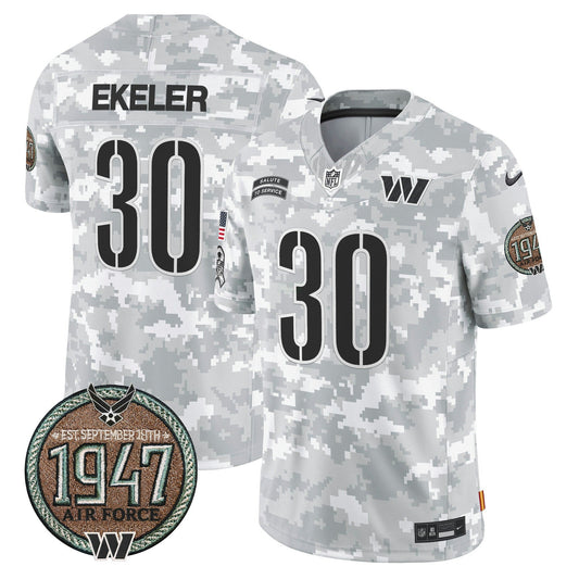 Camisa NFL Washington Commanders Men’s 2024 Salute to Service Establishment Year Patch Vapor Limited Jersey