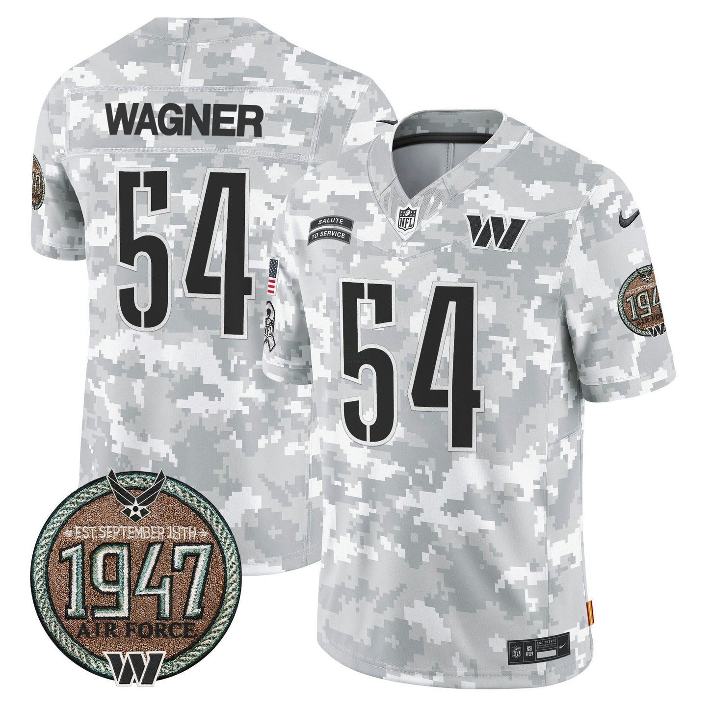 Camisa NFL Washington Commanders Men’s 2024 Salute to Service Establishment Year Patch Vapor Limited Jersey
